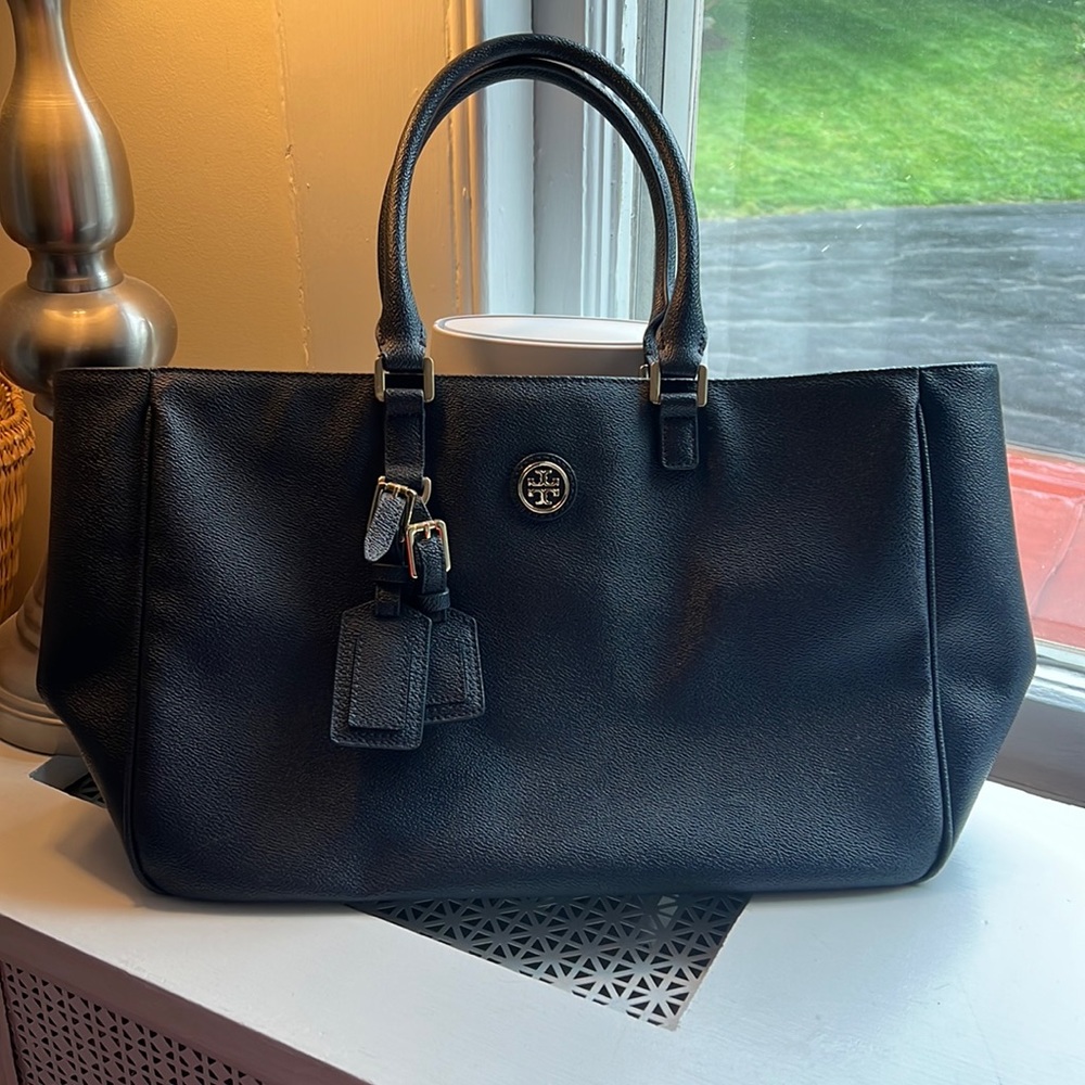 EUC AUTHENTIC Navy Tory Burch Roslyn Tote